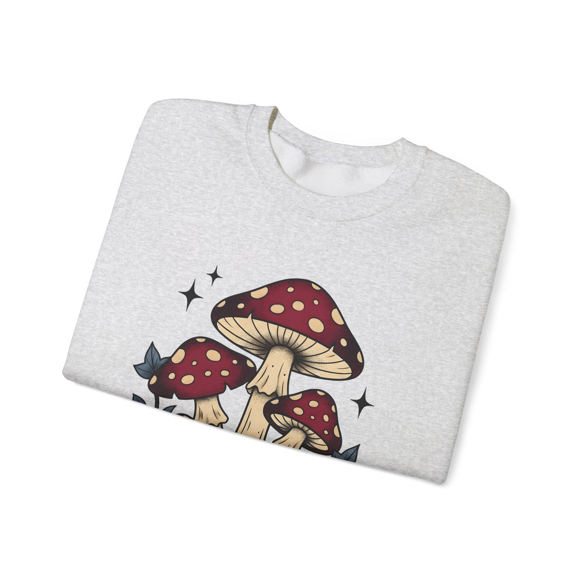 Toadstool Bunch Sweatshirt Boho Chic Forest Gift Women Line Art Sweatshirt Mushroom Sweatshirt Bohemian Fan Minimalist Sweatshirt Woods Graphic Rustic Creeper