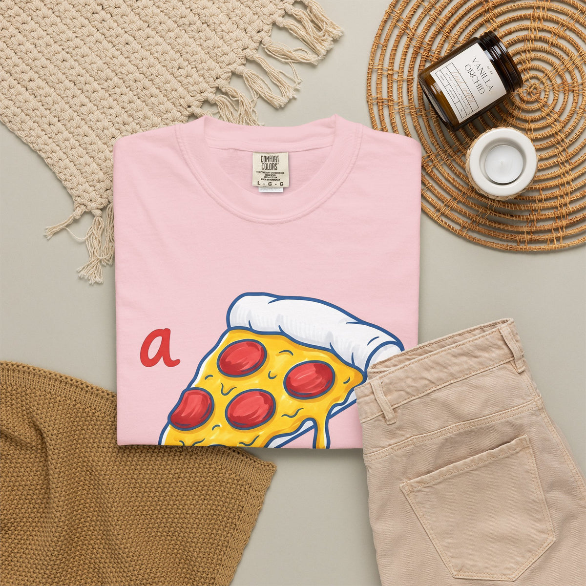 Pizza Piece T-Shirt Funny Cuisine Gift Women Comic T-Shirt Pizza Slice T-Shirt Humor Fan Cartoon T-Shirt Food Graphic Sketch Salami T-Shirt