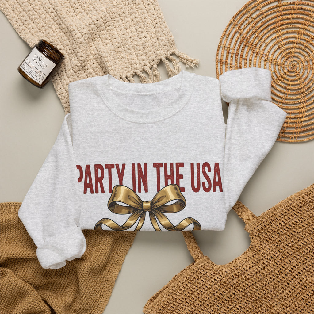 Disco Ball Sweatshirt America 4Th Of July Party Gift Women Vintage Sweatshirt Mirror Ball Sweatshirt Patriot Fan Retro Sweatshirt Vintage Graphic Party Design