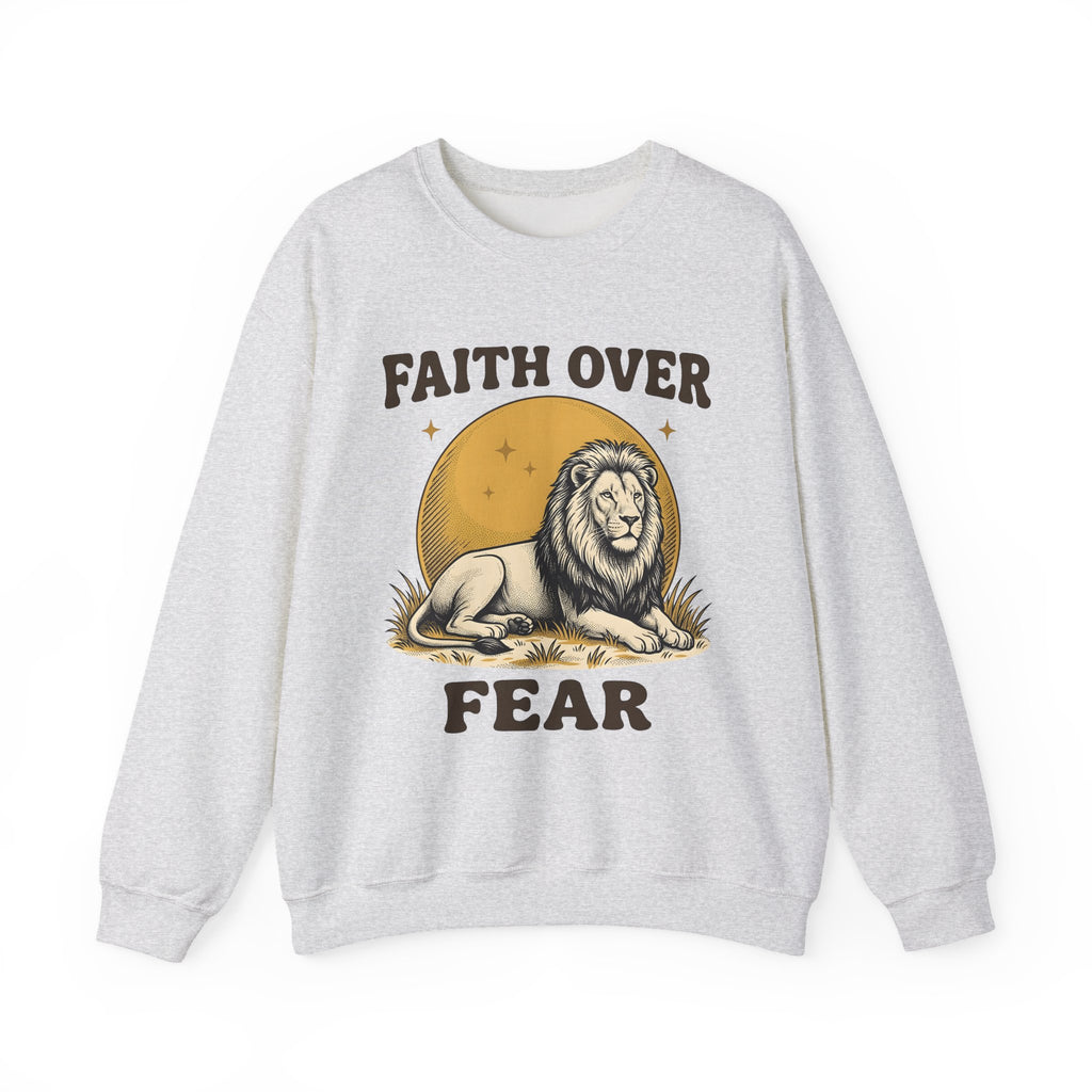 Lion Art Sweatshirt Animal Uplift Gift Women Heritage Sweatshirt Lion Sweatshirt Wildlife Fan Vintage Sweatshirt Inspirational Graphic Retro-Inspired Sunlight