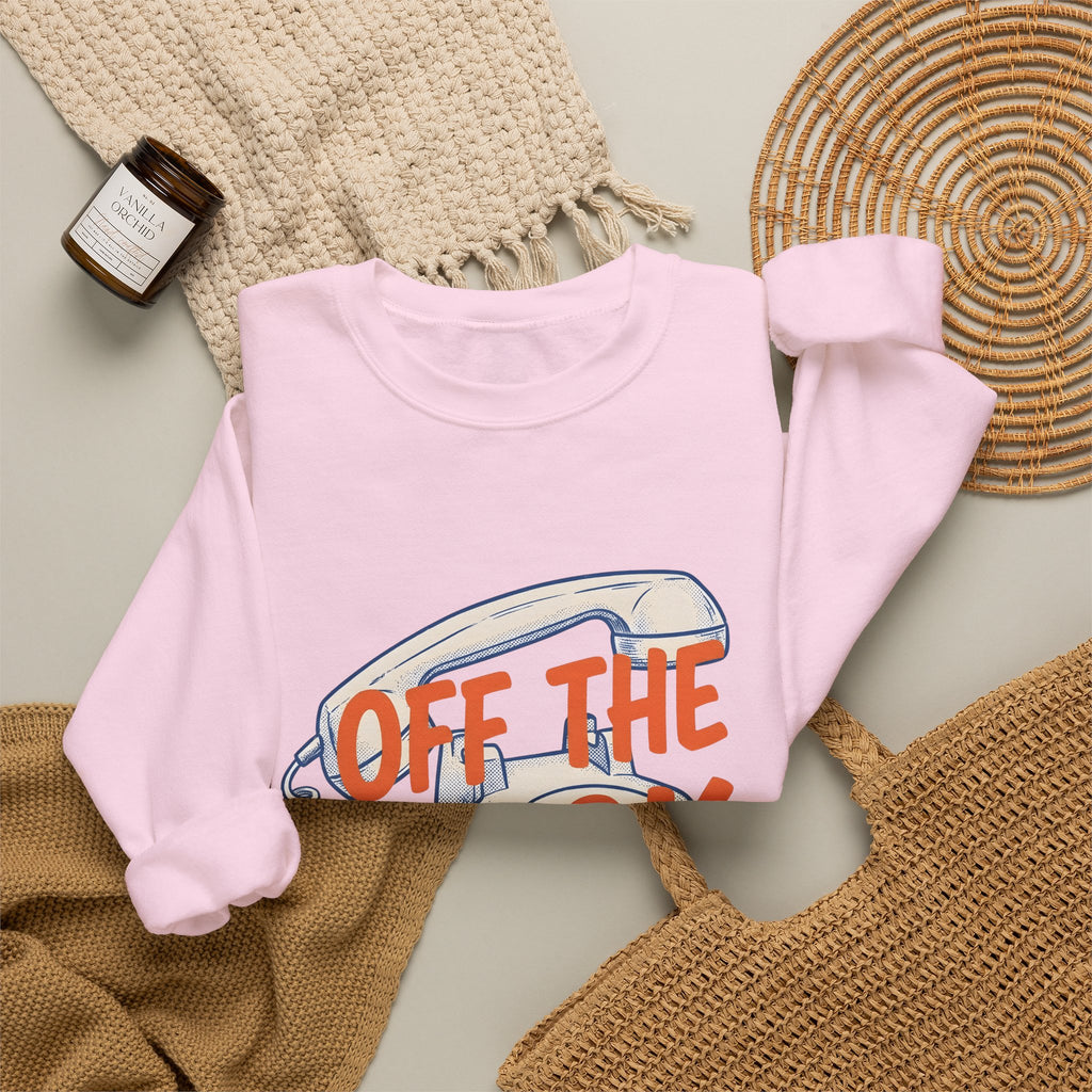 Vintage Telephone Sweatshirt Funny Comedy Gift Women Retro Sweatshirt Old Phone Sweatshirt Humor Fan Vintage Style Sweatshirt Comedy Graphic Throwback Thick