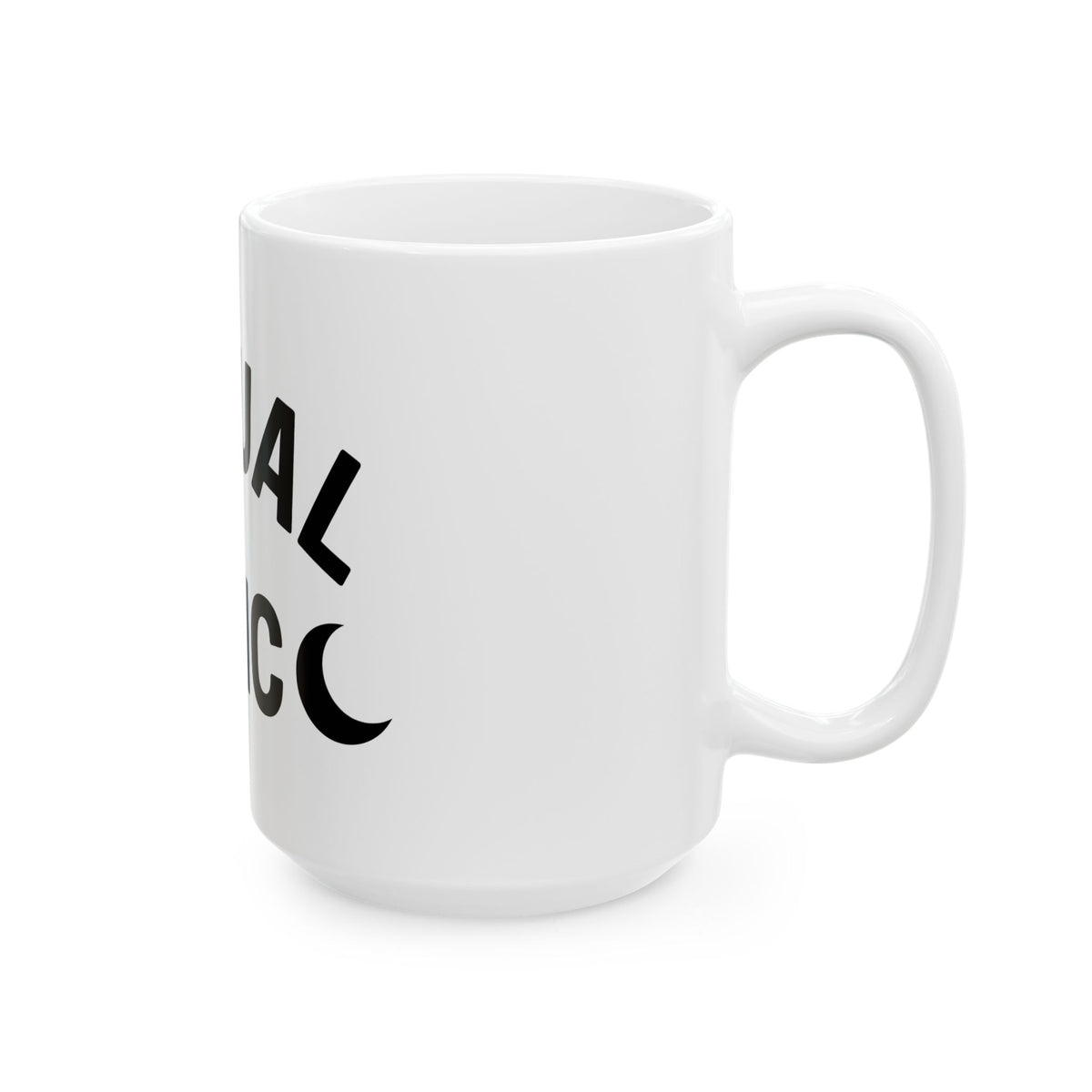 Crescent Moon Art Mug Halloween Potion Gift Women Heavy Mug Lunar Mug Horror Fan Dark Mug Elixir Graphic Clean Enchanted Mug
