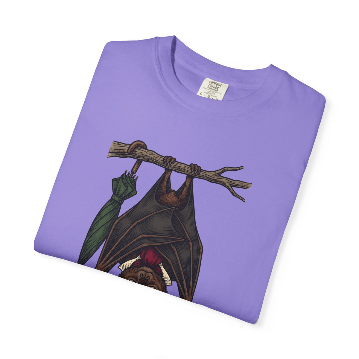 Bat Clipart T-Shirt Funny Creature Gift Women Doodle T-Shirt Bat T-Shirt Humor Fan Cartoon T-Shirt Beast Graphic Classic Parasol T-Shirt