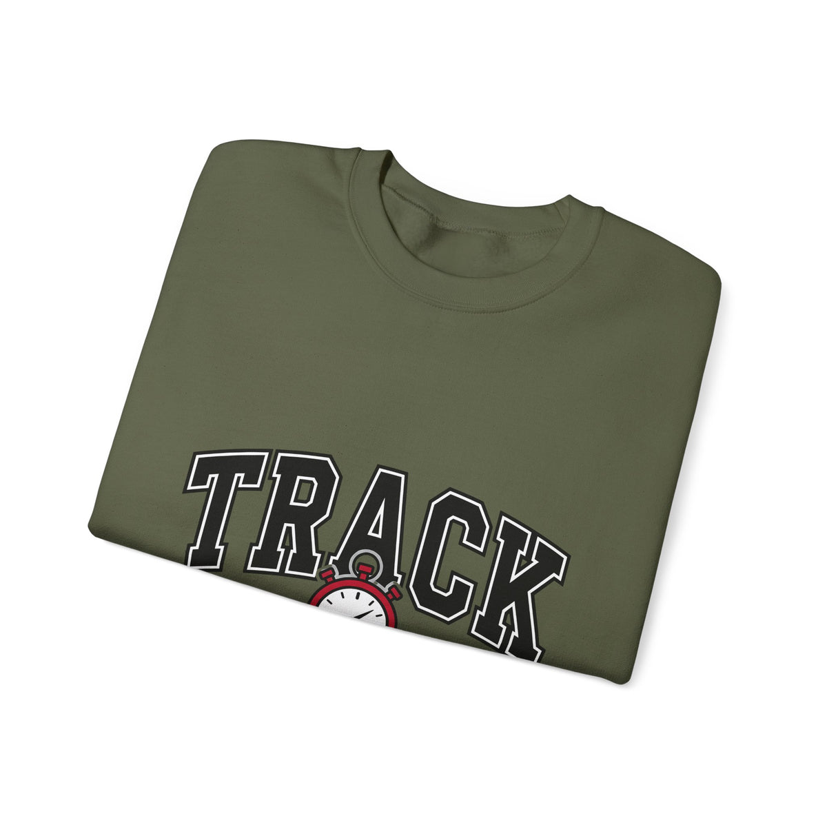 Stopwatch Graphic Sweatshirt Track And Field Mom Gift Women Varsity Sweatshirt Timer Sweatshirt Athlete Enthusiast Letterman Sweatshirt Mother Graphic Design