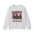 Frog Holiday Hats Christmas Wildlife Gift Hand Drawn Toad Xmas Fan Illustrated Animal Line Sweatshirt