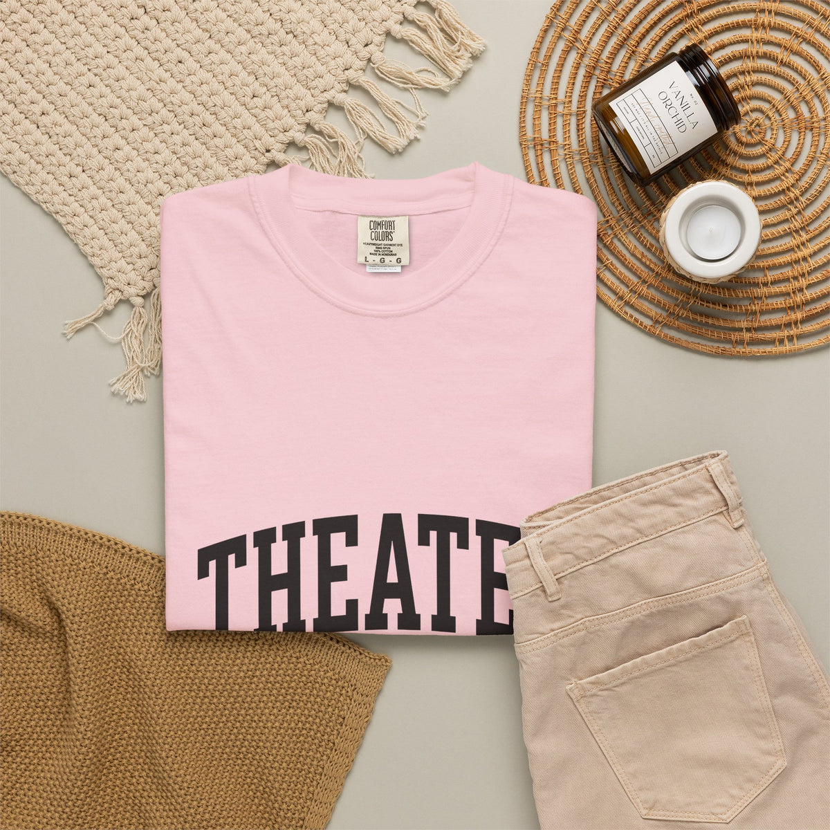 University Lettering T-Shirt Moms Drama Gift Women Heavy T-Shirt College Lettering T-Shirt Motherhood Enthusiast Bold T-Shirt Theatrical Graphic
