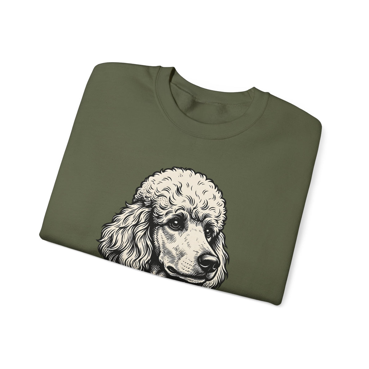 Poodle Dog Sweatshirt Dog Creatures Gift Women Shabby Chic Sweatshirt Poodle Sweatshirt Dog Fan Canine Graphic Sweatshirt Vintage Design Sweatshirt Line Art Floral