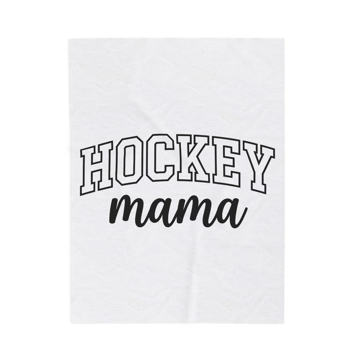 Varsity Lettering Blanket Moms Puck Sport Gift Women Thick Blanket Letterman Blanket Mom Fan Bold Blanket Hockey Graphic Classic Team Mom Blanket