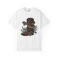 Western Boot Serpent T-Shirt Cowgirl Ranch Gift Women Retro T-Shirt Snake Boot T-Shirt Cowgirl Fan Rodeo T-Shirt Farm Graphic Sketch Desert Plant