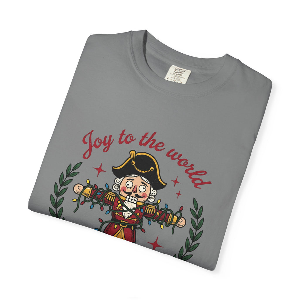 Nutcracker Illustration T-Shirt Christmas Comedy Gift Women Caricature T-Shirt Christmas Soldier T-Shirt Xmas Fan Cartoon T-Shirt Humor Graphic