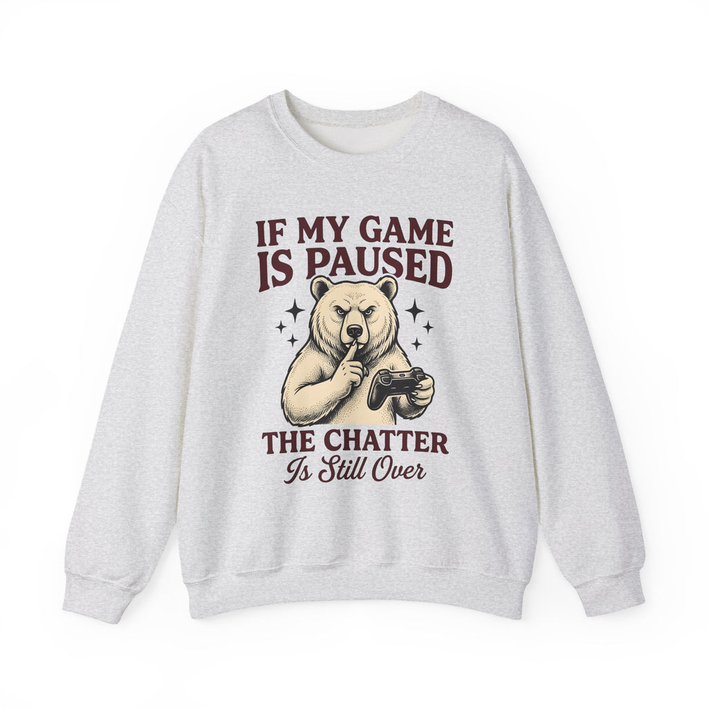 Gamer Bear Gaming Creature Gift Cartoon Teddy Gamer Fan Comic Creature Old School Controller Sweatshirt
