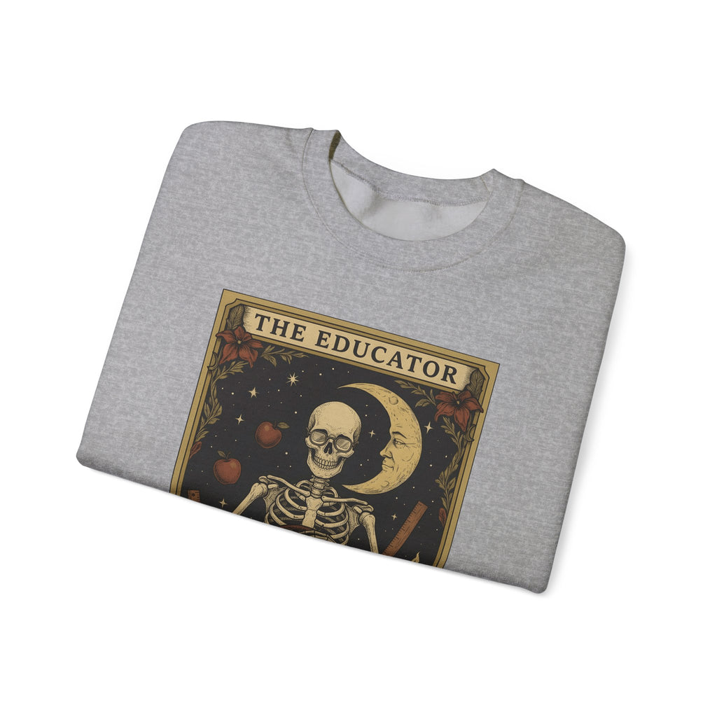 Skull Instructor Sweatshirt Teacher Dark Gift Women Retro Sweatshirt Skeleton Sweatshirt Educator Enthusiast Vintage Sweatshirt Gothic