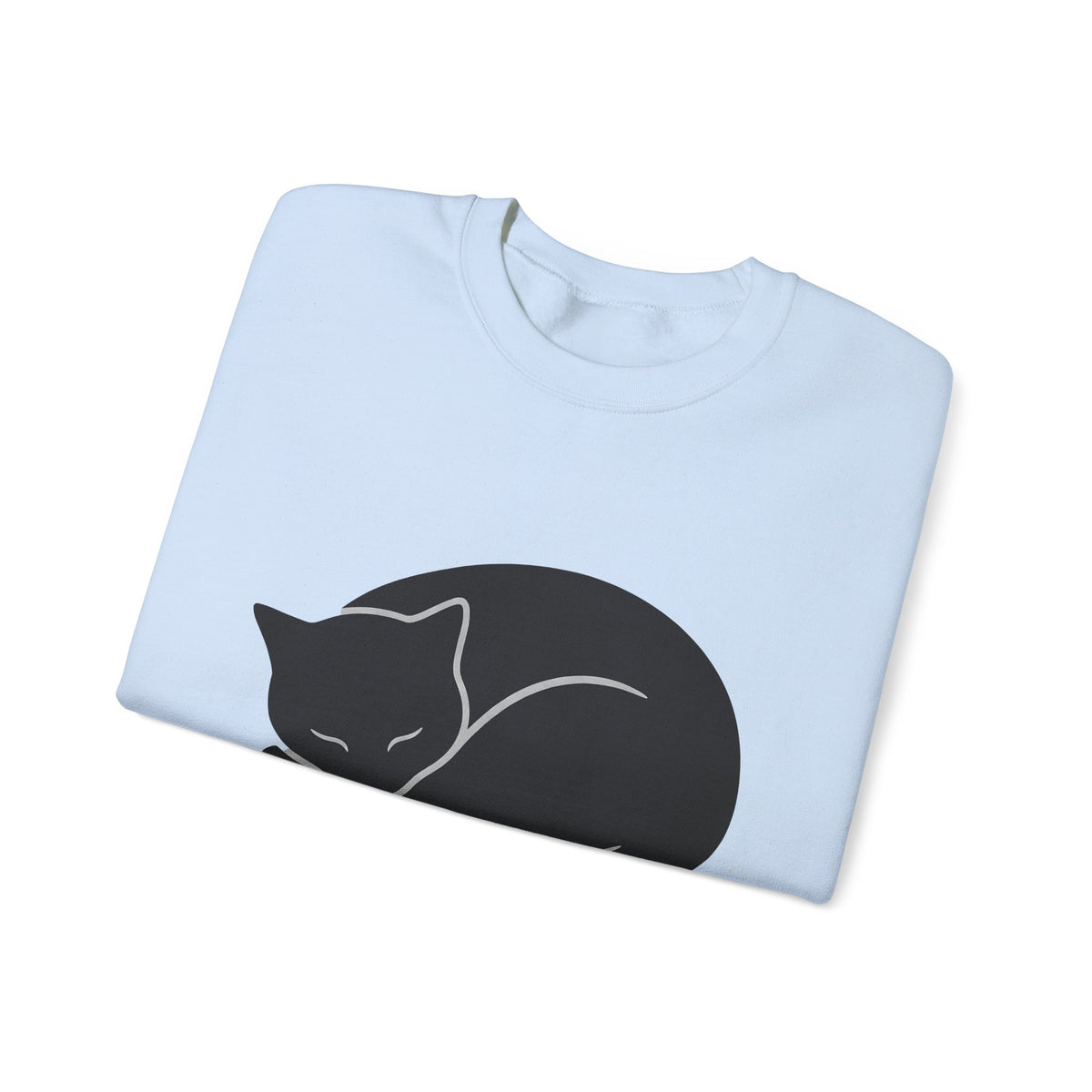 Dozing Feline Sweatshirt Cat Creature Gift Women Geometric Sweatshirt Cat Sweatshirt Kitty Fan Abstract Sweatshirt Beast Graphic Minimalist Claw Sweatshirt