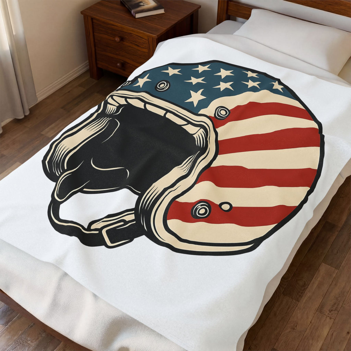 Us Flag Helmet Blanket 4th Of July Liberty Gift Women Retro Blanket Helmet Blanket Patriot Fan Vintage Blanket Retro Graphic Blanket Vintage Star