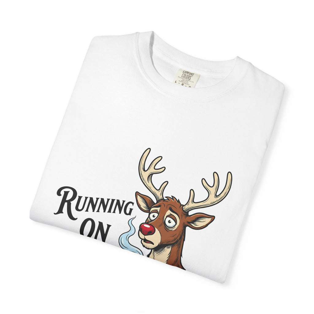 Reindeer Coffee Christmas Humor Gift Cartoon Coffee Xmas Fan Funny Vintage Mug T-Shirt