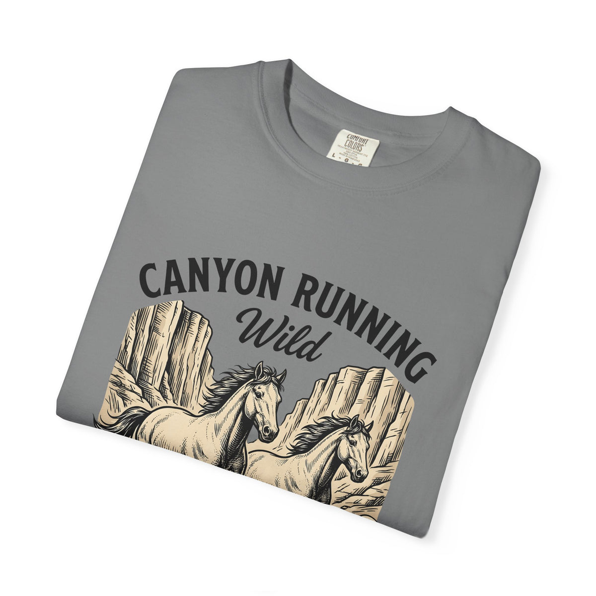 Wild Mustang T-Shirt Cowgirl Rodeo Gift Women Distressed T-Shirt Mustang T-Shirt Cowgirl Fan Vintage T-Shirt Rodeo Graphic Line Art Rock Formation
