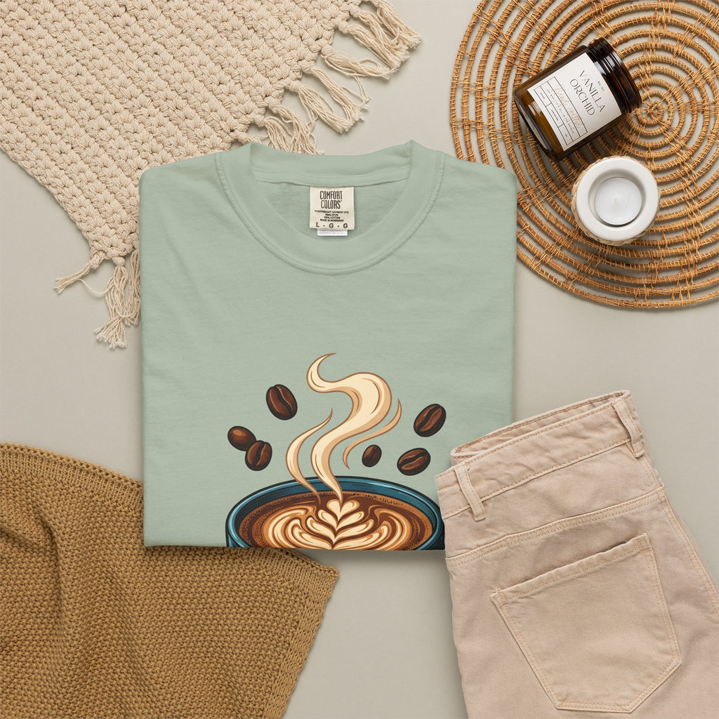 Espresso Cup T-Shirt Coffee Cuisine Gift Women Line Art T-Shirt Coffee T-Shirt T-Shirt Coffee Fan Coffee Art T-Shirt Food Graphic Classic Coffee Seeds