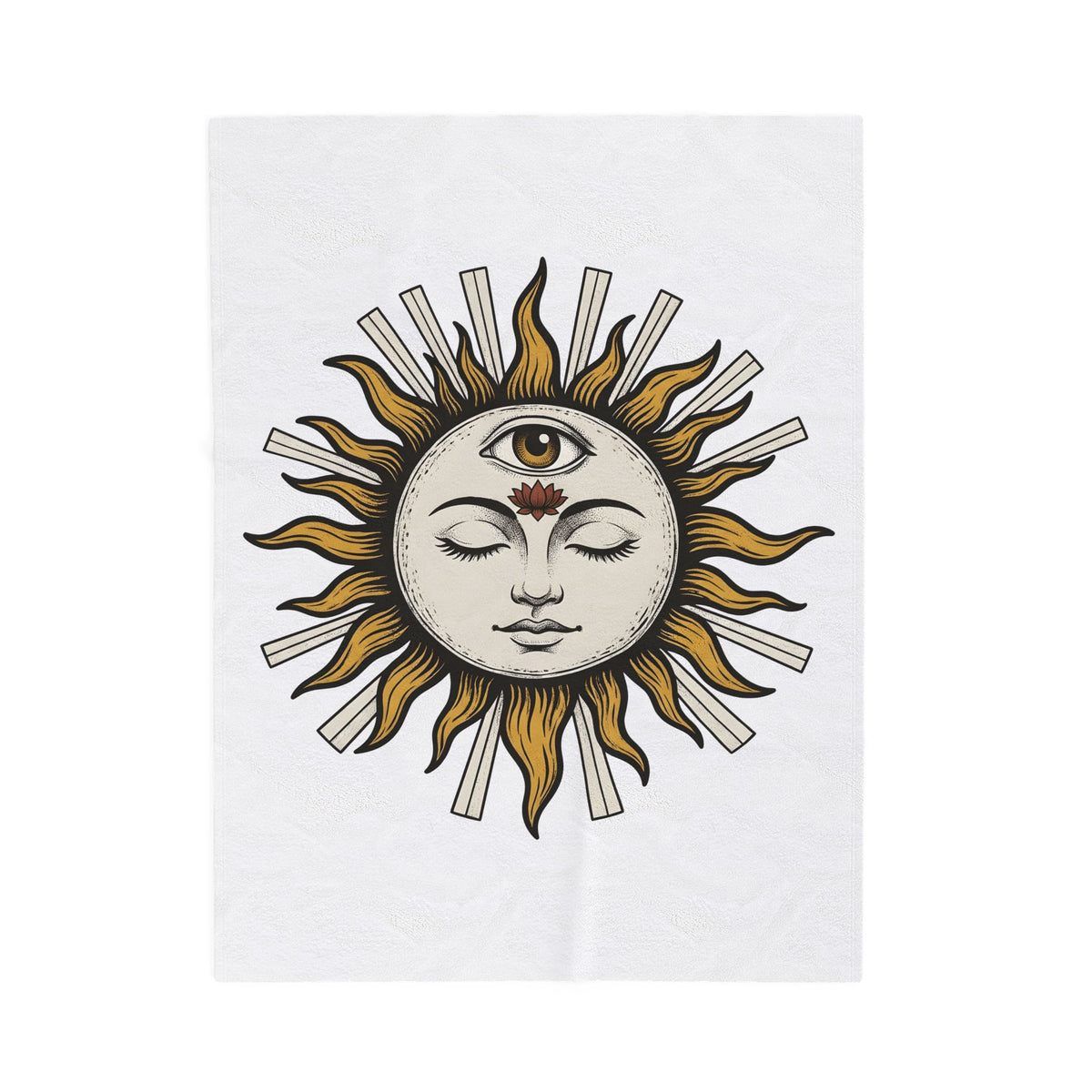 Sun Head Blanket Celestial Metaphysical Gift Women Hippie Blanket Solar Head Blanket Galaxy Fan Cosmic Blanket Bohemian Blanket Spiritual Graphic Retro