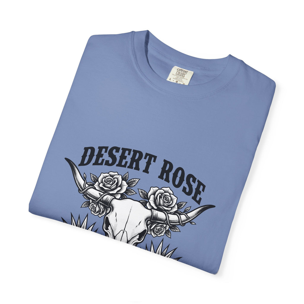 Longhorn Skull Bloom T-Shirt Cowgirl Gypsy Gift Women Ranch T-Shirt Skull T-Shirt Cowboy Fan Western T-Shirt Bohemian Graphic Old School Prickly