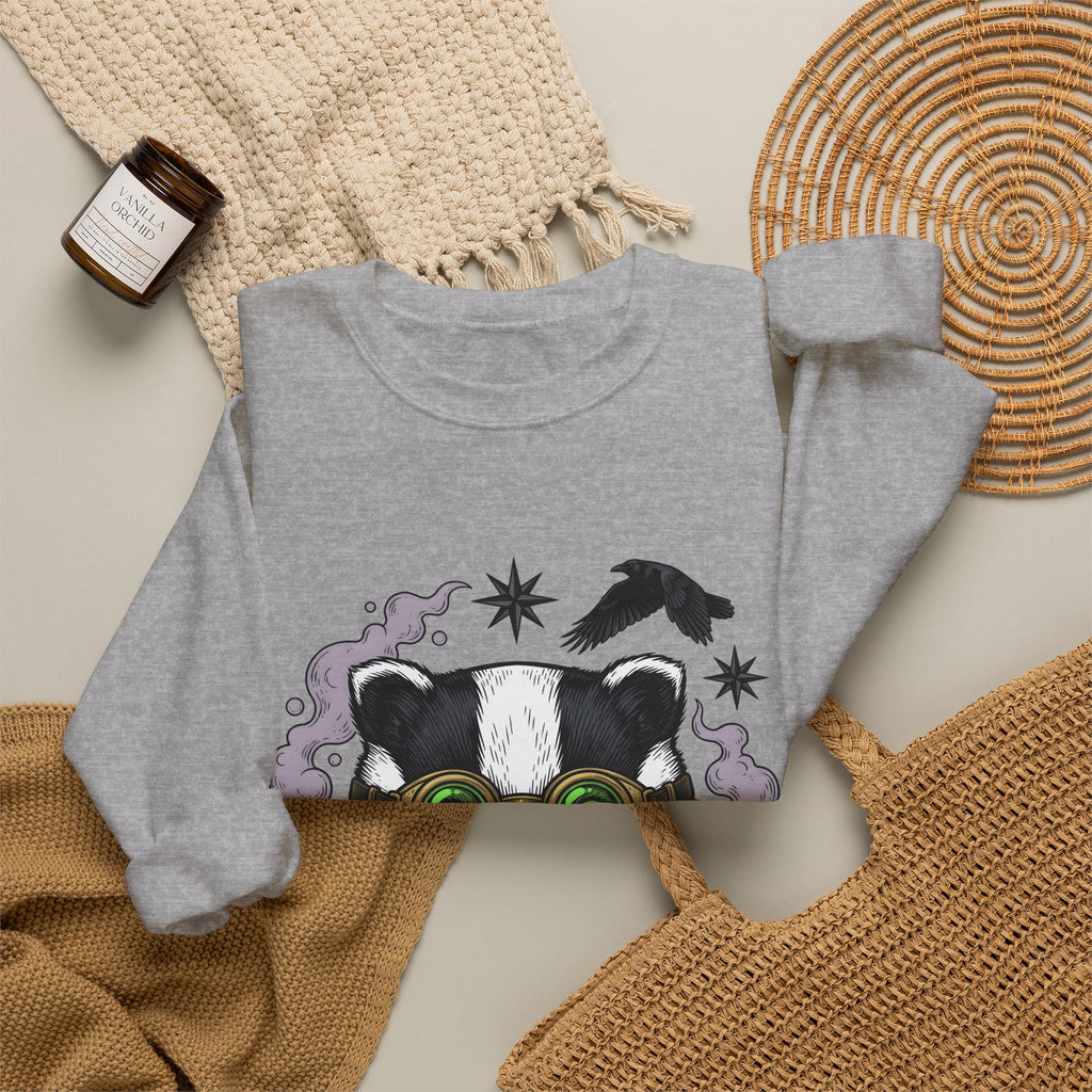 Badger Eyewear Halloween Creatures Gift Mysterious Glasses Horror Fan Spectacles Creature Classic Sweatshirt