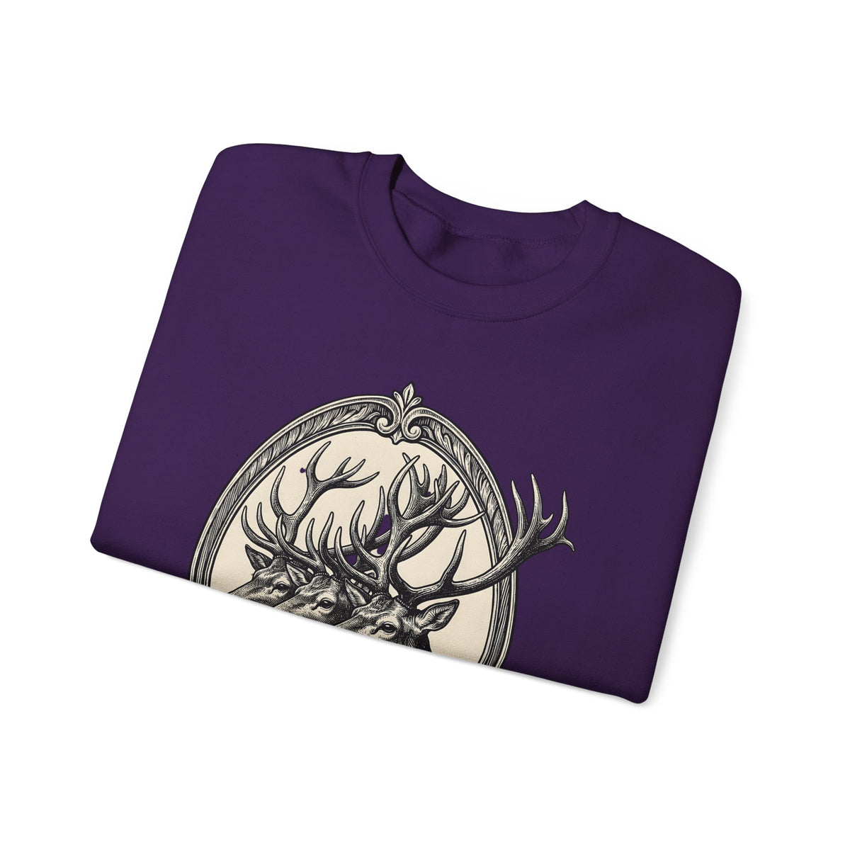 Stag Trio Boho Chic Nature Gift Vintage Deer Bohemian Fan Retro Wilderness Hand Drawn Sweatshirt