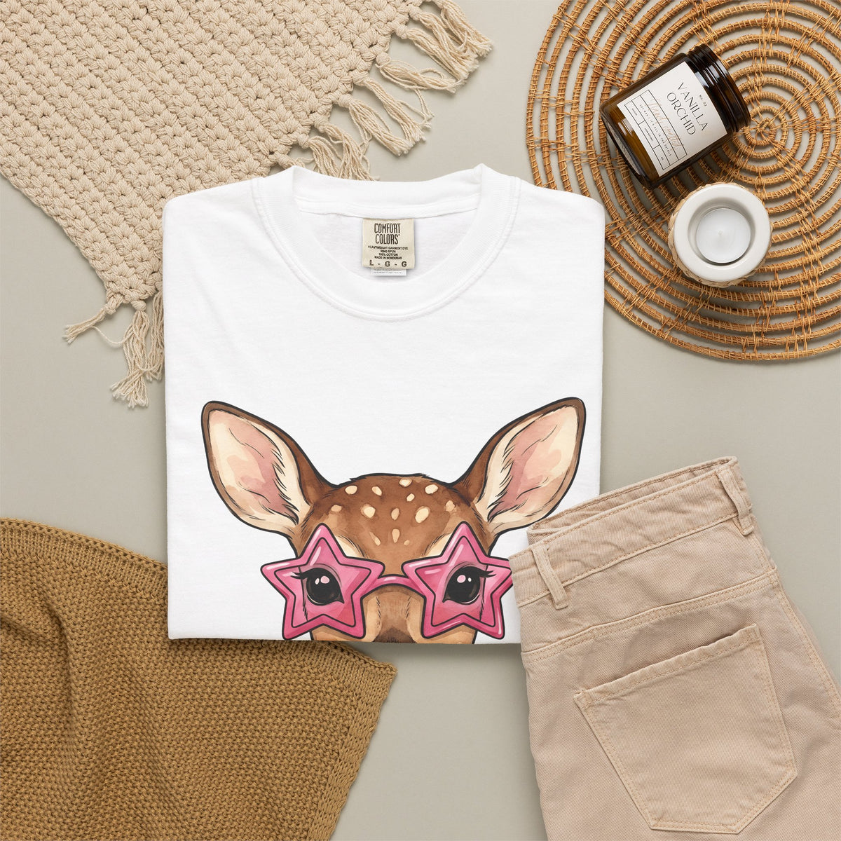 Buck T-Shirt Moms Creature Gift Women Ink T-Shirt Deer T-Shirt Mother Fan Tattoo T-Shirt Beast Graphic Fantasy Petals T-Shirt