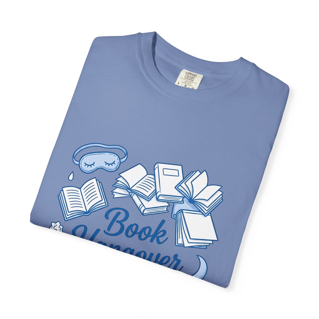 Book Stack T-Shirt Book Reading Gift Women Doodle T-Shirt Book Pile T-Shirt Bibliophile Fan Illustrated Graphic Bookworm Design Whimsical Sleep