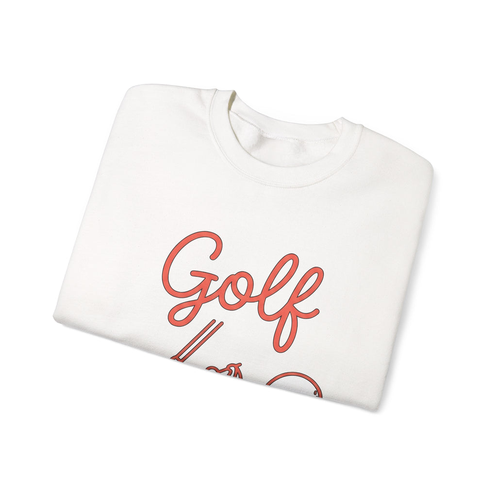Golf Athlete Sweatshirt Golf Pastime Gift Women Simple Design Sweatshirt Golfer Sweatshirt Golfing Enthusiast Minimalist Sweatshirt Leisure Graphic Outline