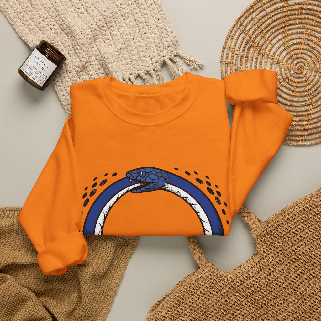 Ouroboros Snake Boho Chic Mystical Gift Bold Snake Bohemian Fan Occult Vintage Sweatshirt