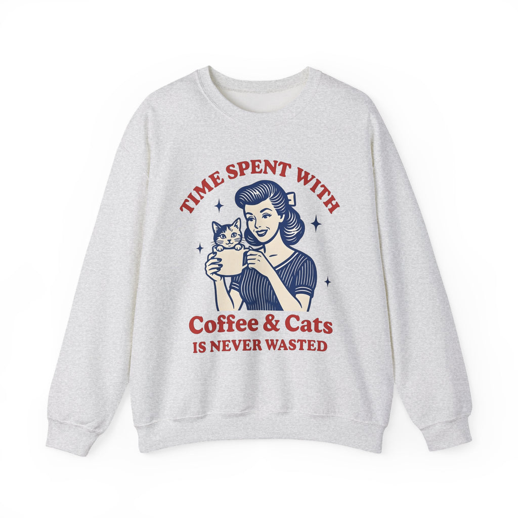 Female Pet Coffee Sweatshirt Cat Cappuccino Gift Women Boho Sweatshirt Pet Coffee Sweatshirt Cat Fan Bohemian Sweatshirt Coffee Graphic Cabin Glimmers Sweatshirt