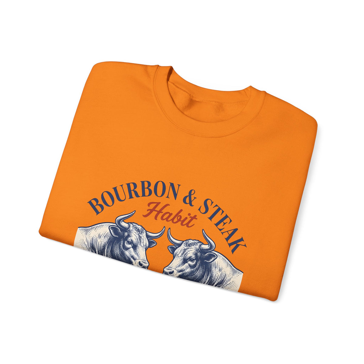 Bull Drinking Sweatshirt Steak Bourbon Gift Women Vintage Sweatshirt Ox Sweatshirt Meat Fan Cowboy Graphic Sweatshirt Retro Whiskey Glass Sweatshirt