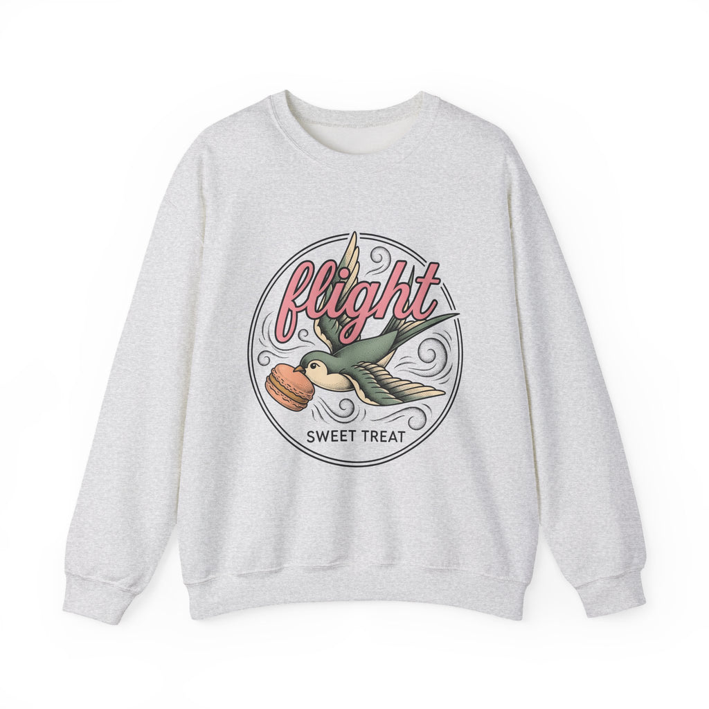 Cute Bird Confection Sweatshirt Desserts Sweets Gift Women Old School Sweatshirt Pastry Sweatshirt Treat Fan Vintage Sweatshirt Candy Graphic Line Art Twists