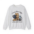 Cranky Cat Sweatshirt Cat Latte Gift Women Old School Sweatshirt Grumpy Cat Sweatshirt Cat Fan Feline Sweatshirt Coffee Graphic Doodle Sweatshirt Sweatshirt