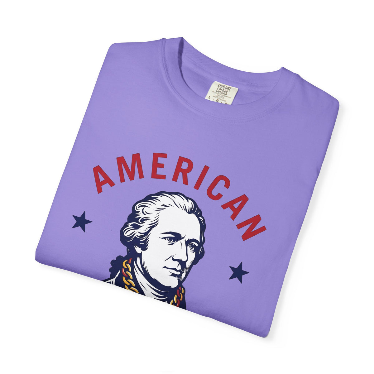 Founding Father Illustration T-Shirt America Heritage Gift Women Traditional T-Shirt Patriot T-Shirt American Fan Historical T-Shirt Heritage