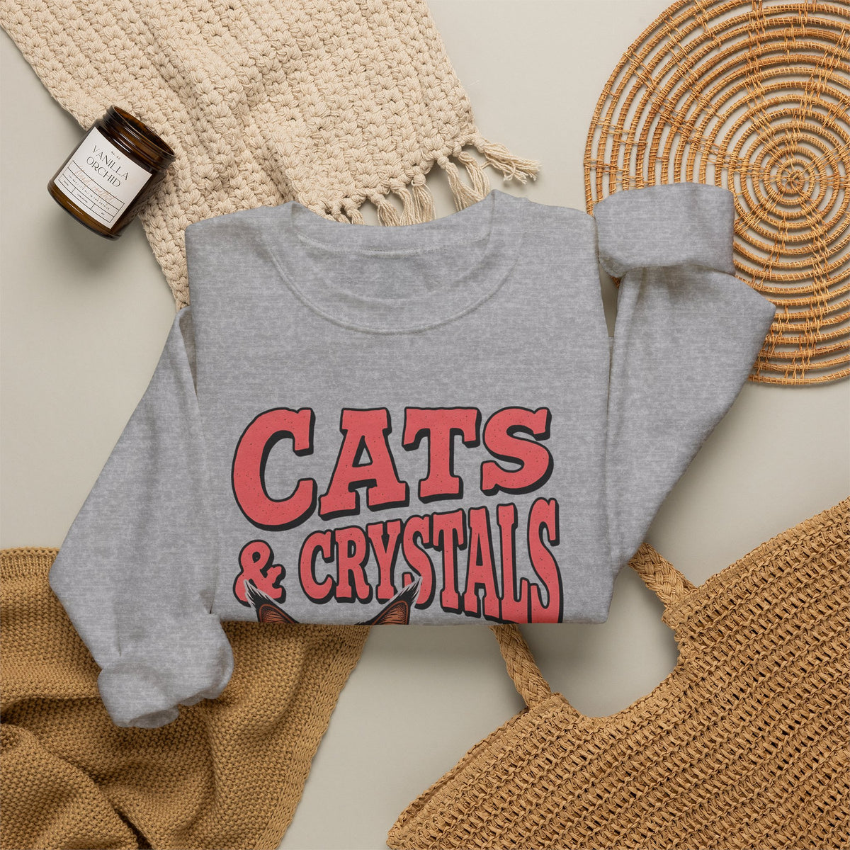Maine Coon Kitten Sweatshirt Cat Metaphysical Gift Women Graphic Sweatshirt Kitten Sweatshirt Cat Fan Feline Sweatshirt Spiritual Design Mystical Graphic Retro