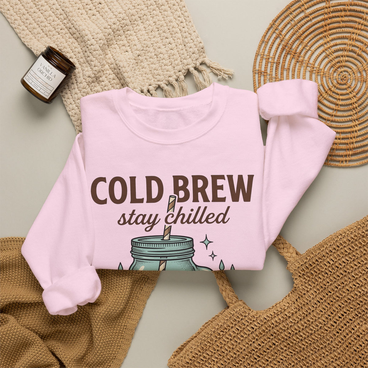 Iced Coffee Cookie Sweatshirt Coffee Foodie Gift Women Hand Drawn Sweatshirt Coffee Cookie Sweatshirt Coffee Fan Illustrated Sweatshirt Food Graphic Vintage