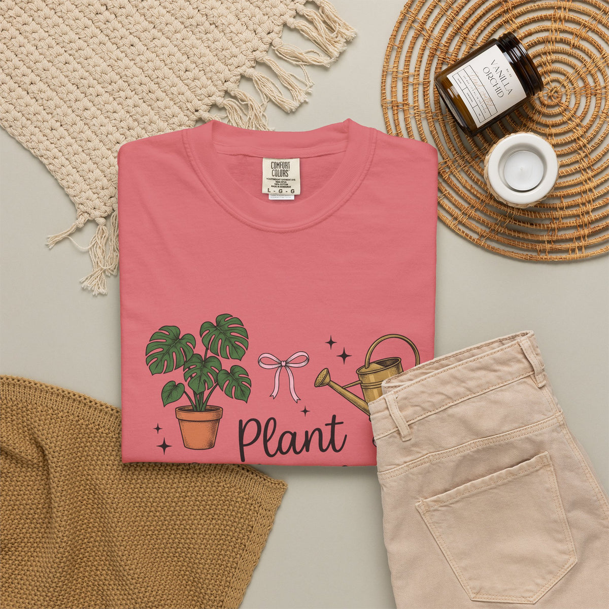 Houseplant Pot T-Shirt Plant Mom Garden Gift Women Sketch T-Shirt Planter T-Shirt Gardener Enthusiast Drawing Graphic Gardening Illustration Retro