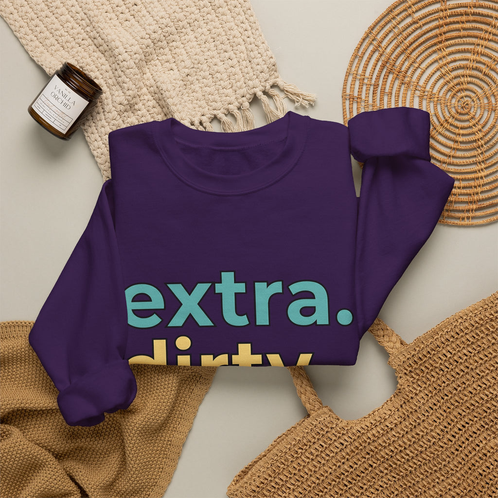 Loud Pastel Font Sweatshirt Coffee Culinary Gift Women Quirky Sweatshirt Bold Typography Sweatshirt Coffee Fan Java Enthusiast Retro Sweatshirt Food Graphic