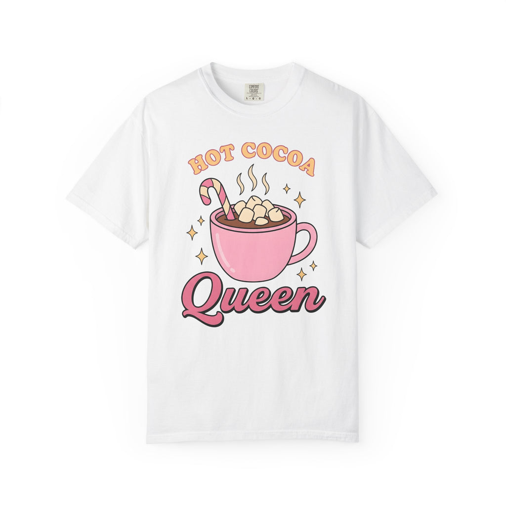 Hot Chocolate Cup Cocoa Winter Gift Line Mug Chocolate Fan Drawing Nostalgic White Marshmallows T-Shirt
