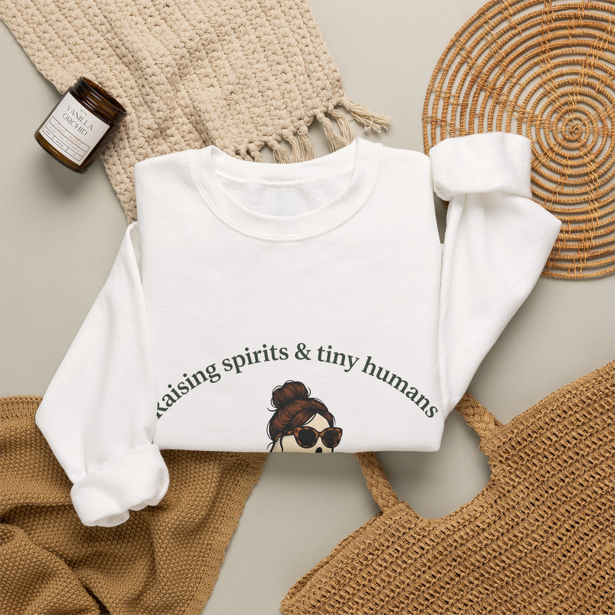Phantom Mom Sweatshirt Moms Holiday Gift Women Anime Sweatshirt Ghost Mom Sweatshirt Mom Fan Mother Sweatshirt Christmas Graphic Classic Cup Sweatshirt