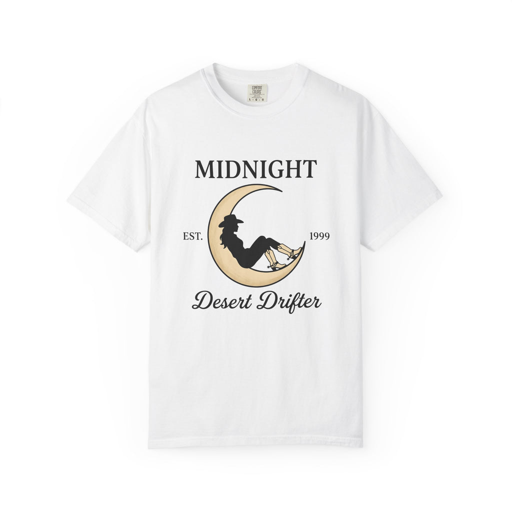 Cowgirl Moon Cowgirl Ranch Gift Cartoon Moonlight Cowgirl Fan Toon Farm Sketch Riding Boots T-Shirt