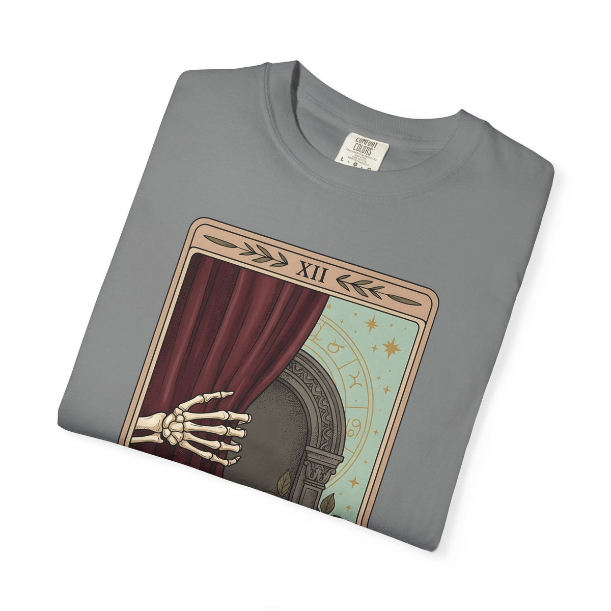 Skeleton Hand Tarot T-Shirt Boho Chic Gothic Gift Women Mystical T-Shirt Tarot Card T-Shirt Bohemian Fan Occult Graphic T-Shirt Dark Illustration