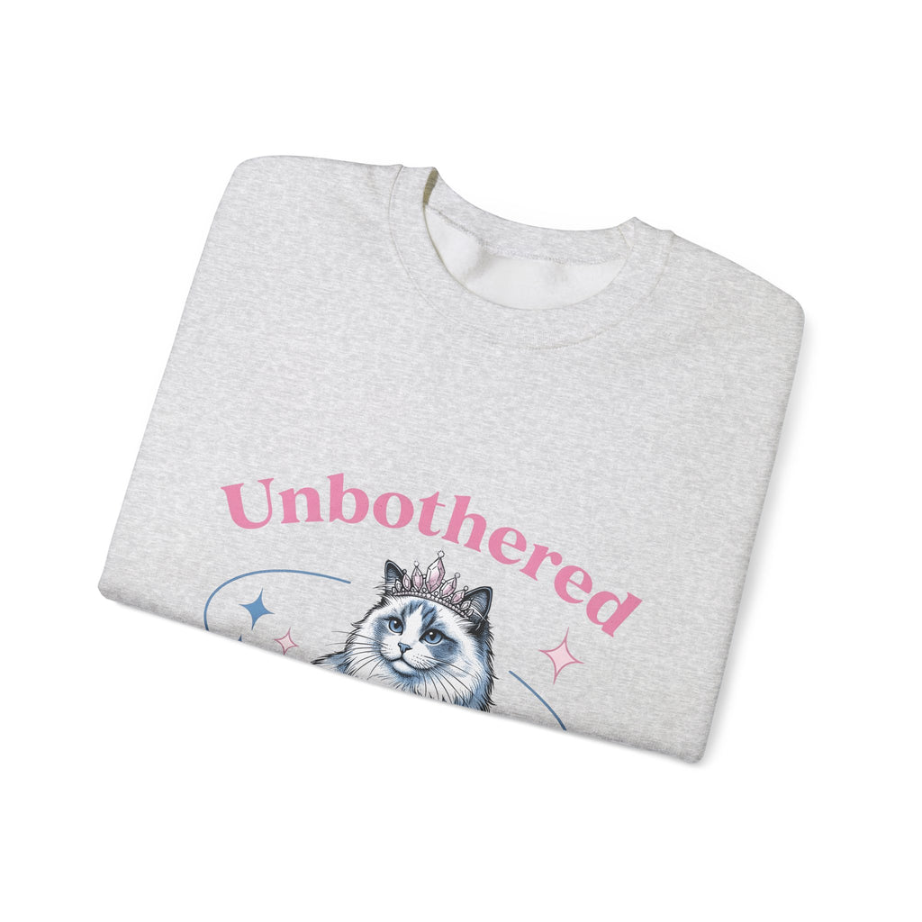 Crowned Cat Sweatshirt Cat Princess Gift Women Trending Sweatshirt Kitty Sweatshirt Cat Fan Feline Sweatshirt Royal Graphic Vintage Sparkle Sweatshirt