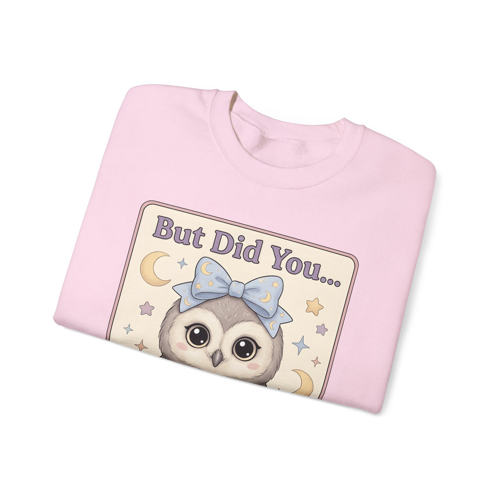 Owl Bow Sweatshirt Teachers School Gift Women Kawaii Sweatshirt Owl Sweatshirt Educator Enthusiast Cute Sweatshirt Classroom Graphic Pastel Laptop Sweatshirt