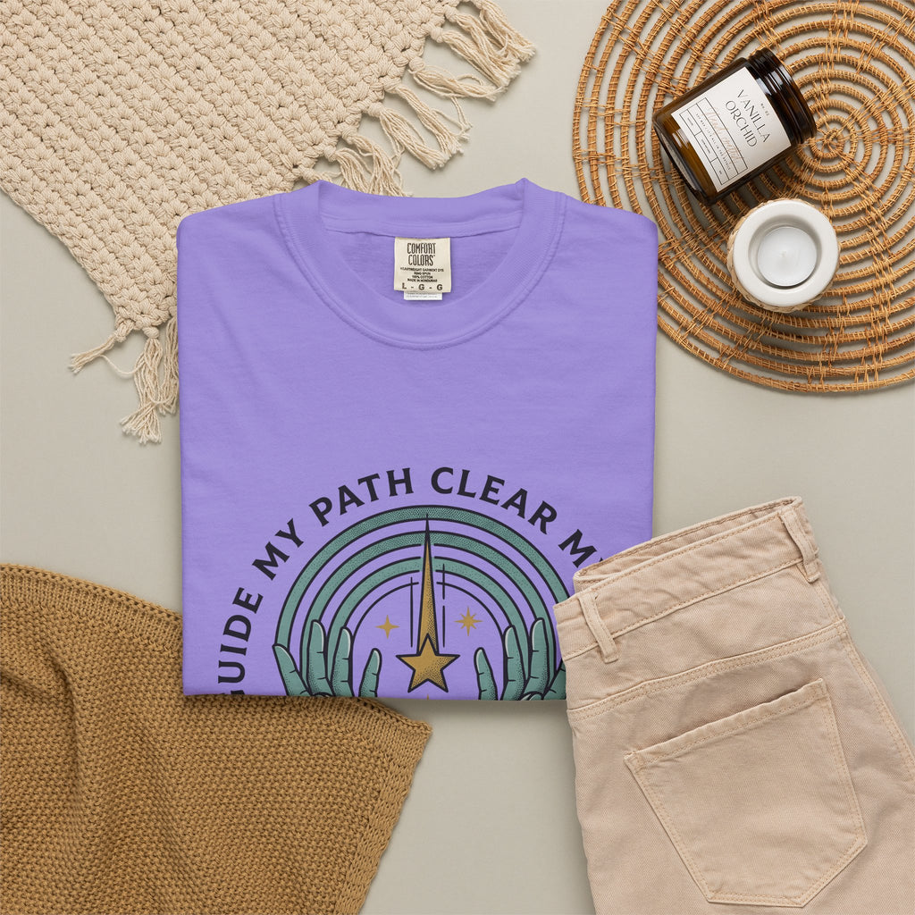 Hands Prism T-Shirt Boho Chic Meditation Gift Women Tribal T-Shirt Prismatic T-Shirt Bohemian Enthusiast Ethnic T-Shirt Mindfulness Graphic Rustic