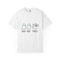 Sweet Ghost Pack T-Shirt Funny Halloween Party Gift Women Chibi T-Shirt Ghostly Spirits T-Shirt Humor Fan Cartoon T-Shirt Spooky Graphic Halloween