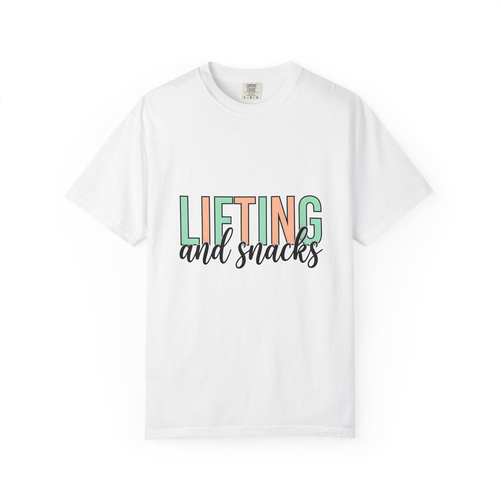 Gym Quote T-Shirt Sports Fitness Gift Women Playful T-Shirt Motivation T-Shirt Athlete Enthusiast Cute T-Shirt Workout Graphic Modern Pastel Colors