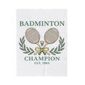 Birdie Rackets Blanket Badminton Fitness Gift Women Retro Blanket Shuttlecocks Blanket Badminton Enthusiast Vintage Blanket Workout Graphic Doodle