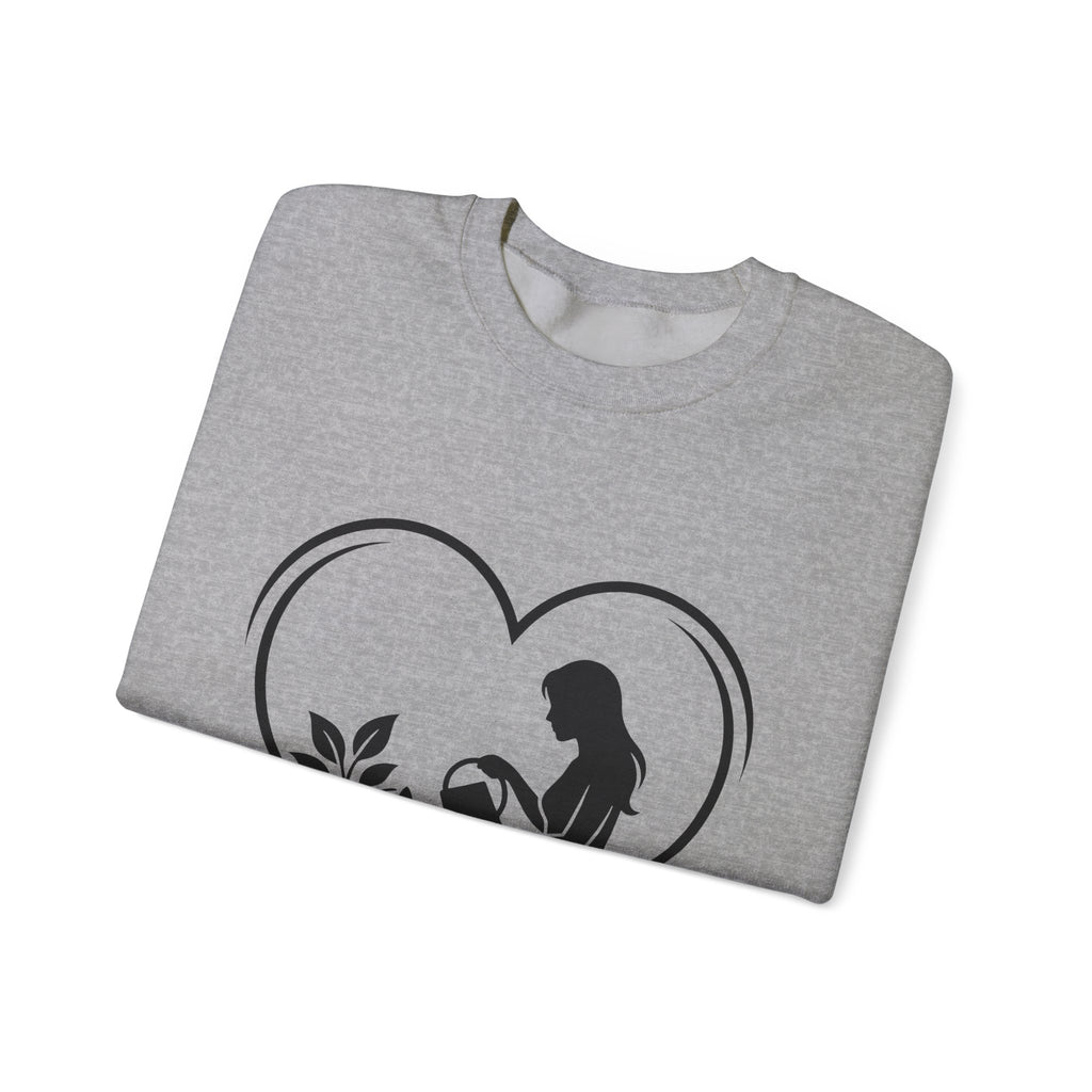 Girl Watering Flower Sweatshirt Moms Plants Gift Women Outline Sweatshirt Gardener Sweatshirt Motherhood Enthusiast Sketch Sweatshirt Botanical Graphic Modern