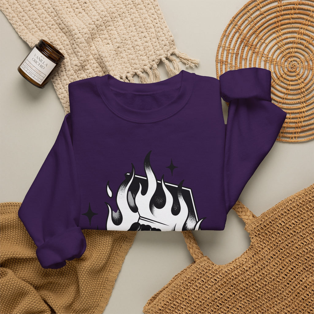 Lit Matchbox Sweatshirt Retro Amulet Gift Women Traditional Sweatshirt Matchbox Sweatshirt Retro Fan Matchstick Sweatshirt Charm Graphic Antique Twinkles